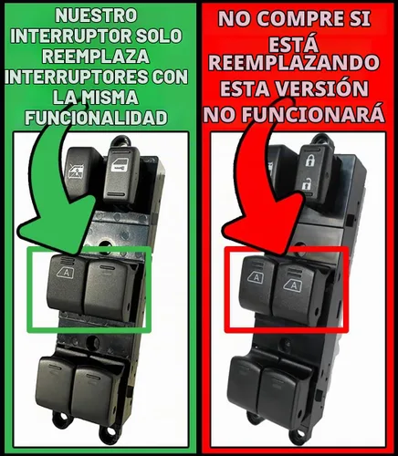 Vista 6 de Apagador central para vidrios eléctricos de Nissan Pathfinder 2005-2008