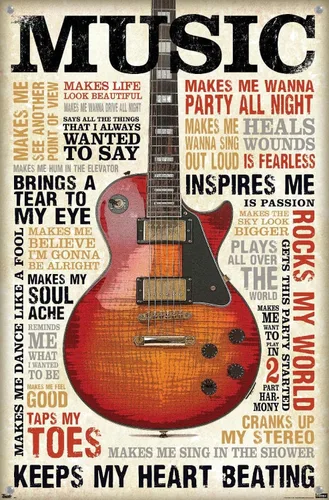 Vista 4 de Music Inspires Me - Póster de pared con pasadores