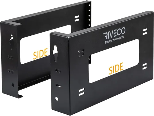 Vista 6 de RIVECO Rack de marco abierto 4U para montaje en pared y soporte de escritorio, no requiere montaje, rack de servidor para equipos de red y datos AV