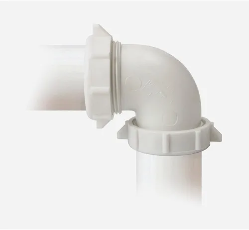 Vista 2 de Plumb Pak 47WK Codo de acoplamiento, blanco, 1.5 pulgadas