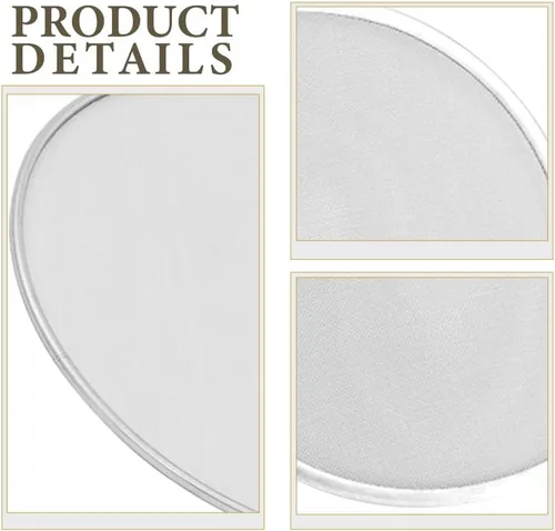 Vista 4 de Protector contra salpicaduras para freidora de aire de 8.3 in, acero inoxidable, cubierta antigrasa, protector de salpicaduras de cocina, protector