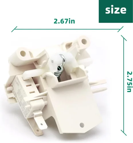Vista 2 de 【 Actualizado 】DD81-02132A / DD81-01629A Pestillo de Bloqueo del Interruptor de Puerta de Lavavajillas Compatible con Modelos de Lavavajillas