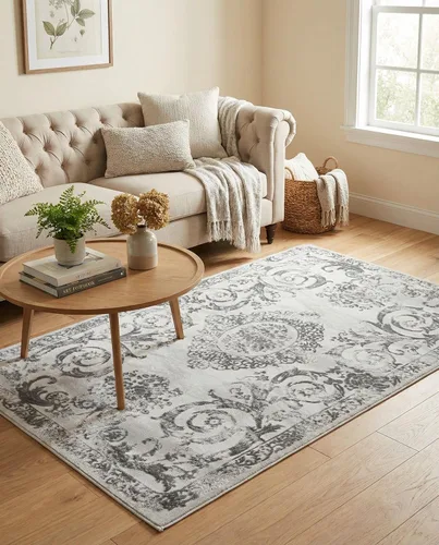 Vista 51 de Rugs.com Alfombra de la colección Finsbury, alfombra mediana de 2 x 3 pies, color beige, perfecta para salas de estar, comedores grandes, planos