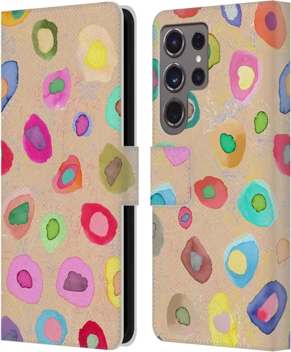 Vista 45 de Head Case Designs Officially Licensed Ninola Ditsy Flowers Yellow Nature Bold Leather Wallet Case Compatible with Samsung Galaxy A07 4G