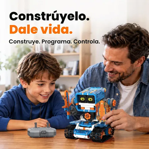 Vista 2 de Sillbird Kit de robot de construcción con control remoto, regalos STEM