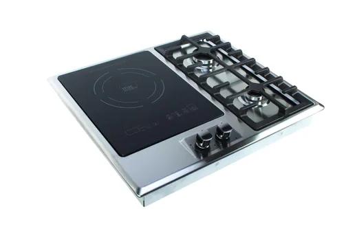 Vista 7 de TI-1+2B 23 pulgadas Inducción única incorporada + 2 quemadores de gas, placa combinada con certificación UL858