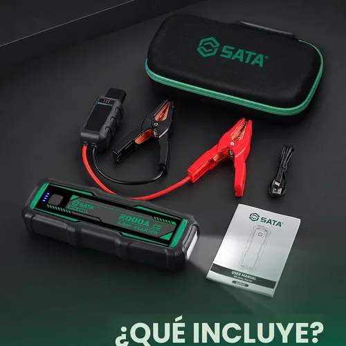 Vista 7 de SATA Arrancador de batería de coche de 2000 A, gas de 8.5 L y diésel de 6.5
