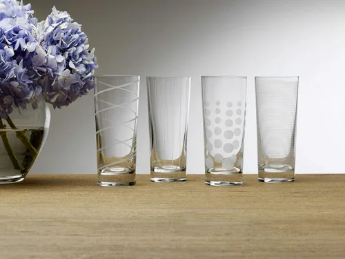 Vista 3 de Mikasa - Juego de 4 vasos largos de 19.75 onzas de la colección Cheers