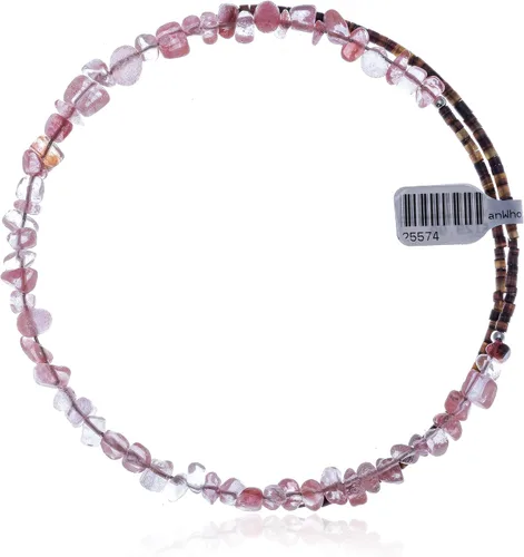 Vista 5 de $130Tag Cuarzo rosa Certificado Navajo Nativo Gargantilla ajustable Collar Wrap 25574 Hecho por Loma Siiva, Metal Piedra