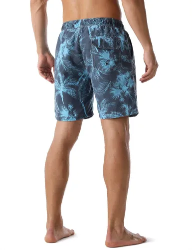 Vista 5 de Nonwe Traje de baño para hombre, ropa de playa, secado rápido, retro, suave, lavado, con cordón