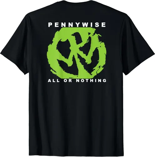 Vista 2 de Pennywise - All or Nothing - Camiseta oficial de mercancía Negro S