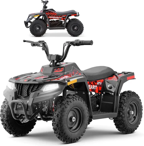 Vista 8 de Hover Heart ATV eléctrico, 36V eléctrico 4 ruedas para niños, verde Verde flúor