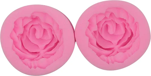Vista 2 de 2 moldes de silicona en forma de rosa con flores 3D para cupcakes, postres, chocolate, gelatina, decoración de galletas, joyas, pasteles, chocolate
