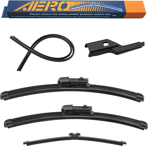 Vista 17 de AERO Avenger - Limpiaparabrisas prémium de 24 + 22 pulgadas para todas las estaciones, repuesto del fabricante original del equipo original