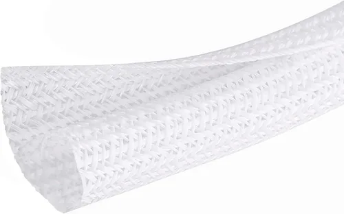 Vista 9 de Malla protectora de cable de 10 pies y 1/2 pulgada, funda dividida para cable de alimentación, USB, audio, cable para TV y computadora, protector