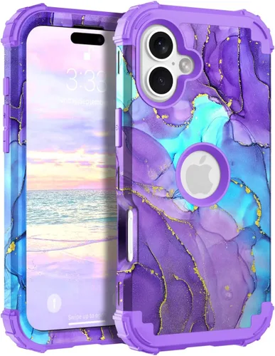 Vista 71 de Hocase Funda para iPhone SE 2022/2020, resistente a prueba de golpes, de plástico duro+goma de silicona, funda protectora híbrida para iPhone SE