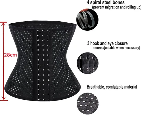 Vista 3 de SAYFUT Waist Trainer for Women Corset Cincher Body Shaper Tummy Control Girdle Trimmer