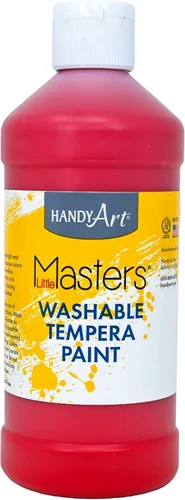 Vista 32 de Handy Art Little Masters - Pintura lavable, 16 onzas, color negro Bright & Mixable, High Opacity, Washable Colors for Classroom, Students, Kids