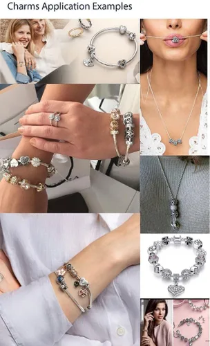 Vista 6 de Adabele 1 pieza auténtica de plata de ley 925 hipoalergénica paloma encanto pájaro mascota animal grano compatible con Pandora todos los demás dijes