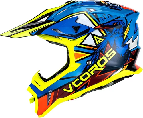 Vista 11 de VCOROS H637 - Cascos de motocross para adultos, ATV, Dirtbike, BMX, MX, todoterreno, aventura, UTV, con certificación DOT