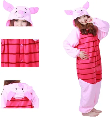 Vista 5 de EVELS Mameluco unisex para adultos pijama de una sola pieza disfraz suave