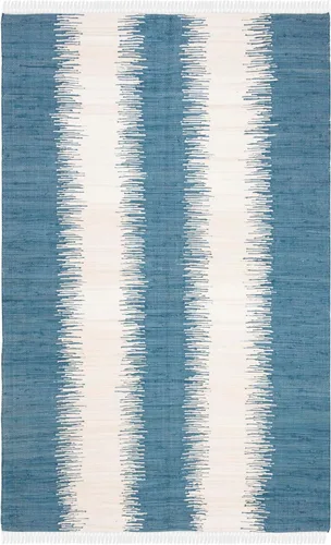 Vista 26 de Alfombra de algodón tejido a mano, color azul. Colección Montauk MTK751A, de Safavieh, Algodón, Azul