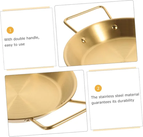Vista 8 de OUNONA Tapa de olla para sartén de acero inoxidable, sartén binaural, antiadherente, construcción resistente, ahorra energía, perfecta para pasta