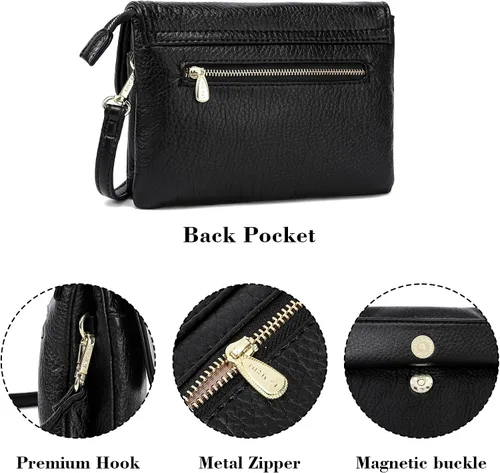 Vista 6 de MINICAT Bolsos cruzados pequeños con bolsillos espaciosos para teléfono celular, monederos para mujer
