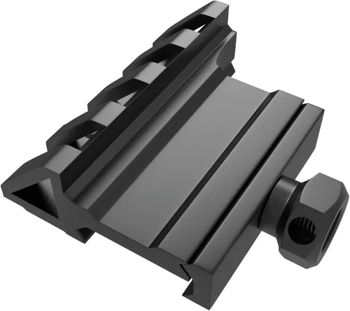 Vista 5 de 45 grados Offset Mount 4 ranuras Picatinny Weaver Rail Mounts para linterna láser mira óptica (MT45)