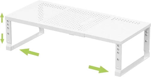 Vista 7 de Jojocross Organizador de cocina apilable ajustable y expandible para especias, estantes de almacenamiento de despensa de metal, estante de mostrador