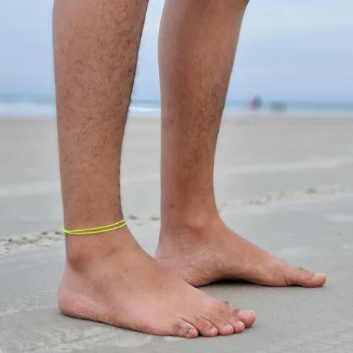 Vista 8 de Tobillera de cordón para hombres, mujeres, adolescentes y adultos, unisex, pulsera de tobillo para surfistas, playa, tobilleras, impermeables