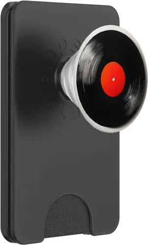 Vista 8 de Red Vinyl Record Player Vinyl Collector Retro Music Lover PopSockets Adhesive PopGrip