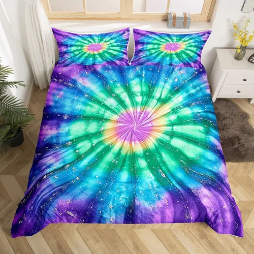 Vista 37 de Erosebridal Juego de ropa de cama de atrapasueños, tamaño individual, juego de funda de edredón bohemia de microfibra de lujo para niños