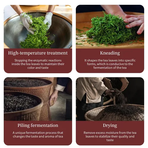 Vista 2 de XIXICHA Puerh Tea Premium Broken Silver Maduro Té Pu-erh Chino Yunnan Árbol Antiguo Puer Envejecido Pu erh Fuerte Fragancia de Arroz Glutinoso