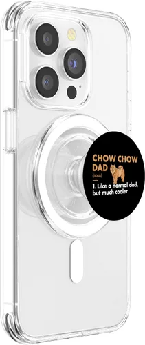 Vista 3 de Dog Chow Chow Dad Definition PopSockets MagSafe PopGrip for iPhone