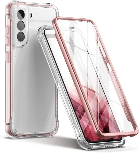 Vista 10 de SURITCH Funda transparente para Samsung Galaxy S21 FE de 6.4 pulgadas (solamente), [protector de pantalla integrado] carcasa rígida protectora