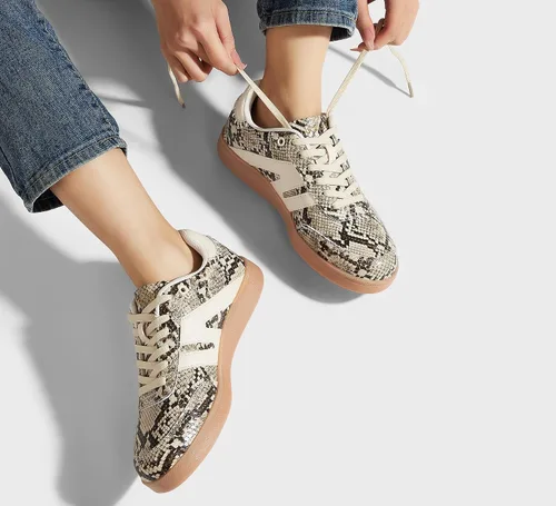 Vista 8 de LUCKY STEP Zapatillas de moda con suela de goma retro para mujer