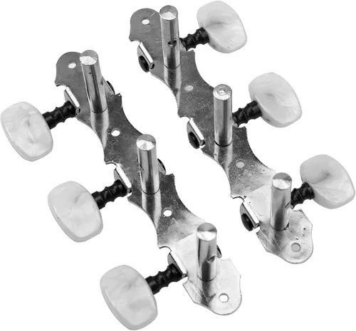 Vista 2 de Afinadores de cuerdas de guitarra clásica, cabezales de máquina, clavijas de afinación, clavijas 3L3R 1:14 compatibles con guitarra clásica
