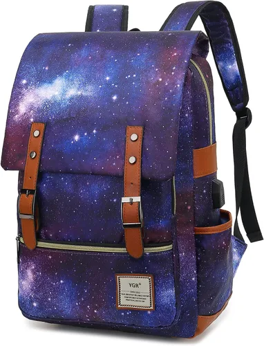 Vista 11 de YGR - Mochila con estampado floral para laptop para mujeres, hembras, escuela, viaje, negocios, deportes al aire libre, oficina, trabajo