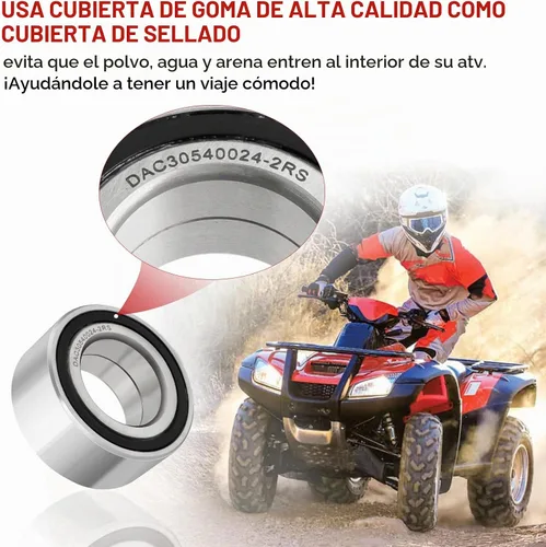 Vista 6 de Rodamientos y sellos de rueda delantera para Honda Foreman 500 400 450 Rincon 650 680 Rubicon 500