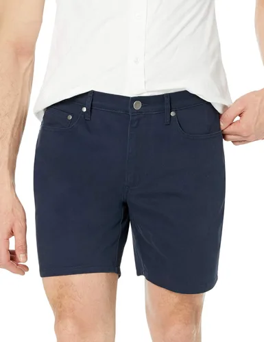 Vista 3 de Tienda Essentials Pantalones cortos elásticos con 5 bolsillos y entrepierna de 7 pulgadas para hombre