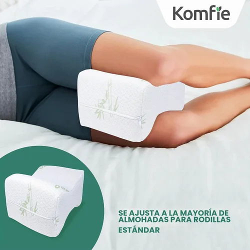 Vista 7 de Paquete de 2 fundas de almohada de repuesto para las rodillas, fundas de almohada de repuesto lavables para las piernas, fundas de almohada suaves