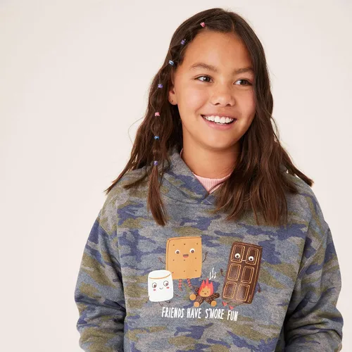 Vista 6 de Sudaderas con capucha destacadas para niños y niñas sudadera con capucha sin etiqueta para niños