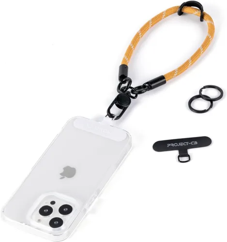 Vista 21 de 1 correa de muñeca para teléfono, 2 correas para teléfono, correa de muñeca para teléfono, llavero, llavero (negro)