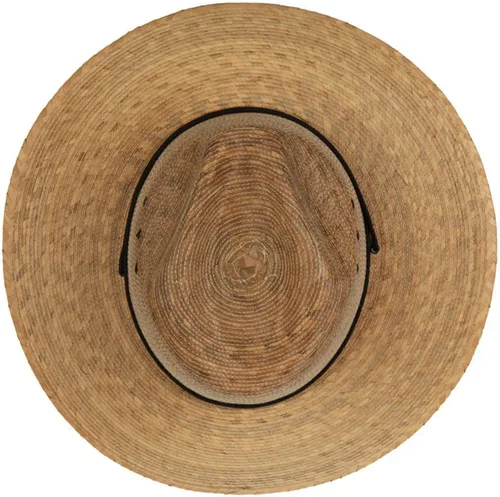 Vista 5 de Sombrero Fedora de ala grande con trenza de palma para hombre Dk Palm