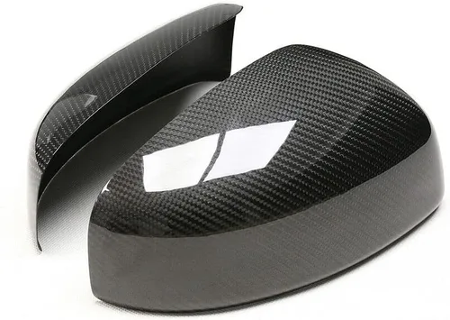 Vista 4 de Cubierta de espejo retrovisor lateral para 2009-2020 Nissan 370Z Z34 fibra de carbono negra