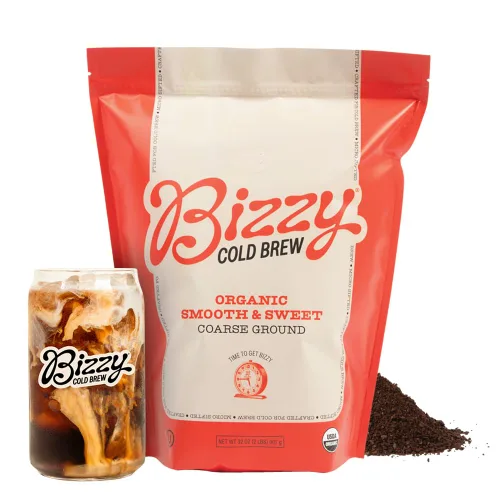 Vista 10 de Bizzy Café de Filtro Orgánico Mezcla para el Desayuno Café Molido Grueso Tostado Medio-Claro Micro Filtrado Grado Especialidad 100%