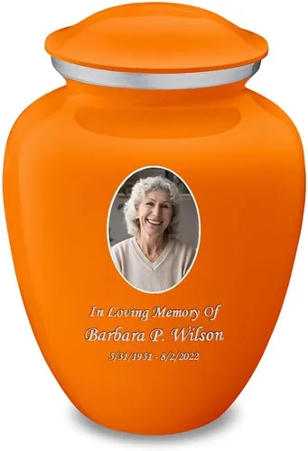 Vista 16 de Geturns Abraza pequeñas urnas de cremación personalizadas para cenizas humanas I Urna funeraria rosa brillante para hombres y mujeres con capacidad