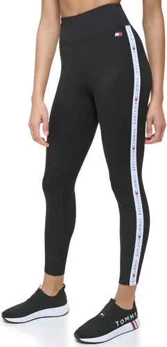 Vista 5 de Tommy Hilfiger Leggings elásticos de tiro alto con cinta con logotipo para mujer