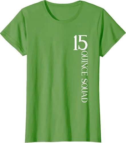 Vista 10 de Quince Squad Quinceanera 15th Birthday - Camiseta de quinceañera para niñas Asphalt Grey